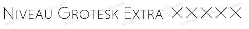 Niveau Grotesk Extra字体转换